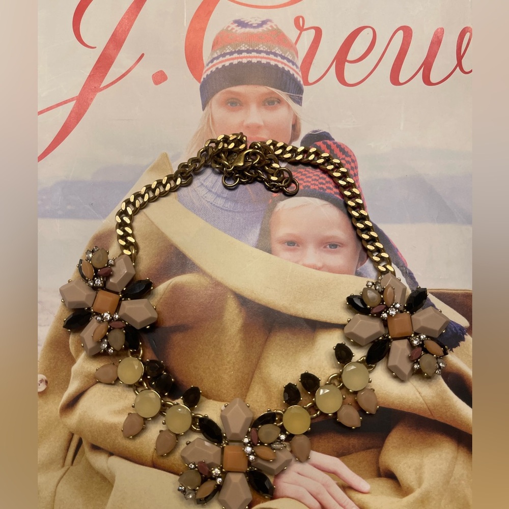 Jcrew Elegant Floral Statement Necklace